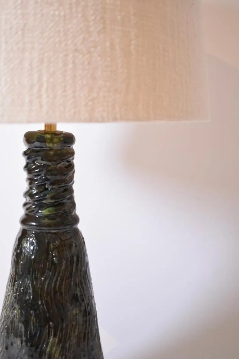 Pamono Villandry Green and Blue Ceramic Lamp by Barracuda Interiors> Table Lamps