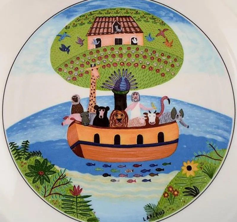 Best Pamono Villeroy & Boch Naif Dinner Service in Porcelain, Set of 6