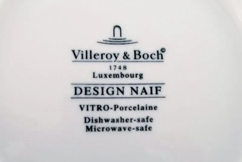 Best Pamono Villeroy & Boch Naif Dinner Service in Porcelain, Set of 6