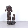 Pamono Vincenzo Cinque, Shepherdess, 19th Century, Bronze> Old Masters