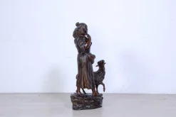 Pamono Vincenzo Cinque, Shepherdess, 19th Century, Bronze><noscript><img width=