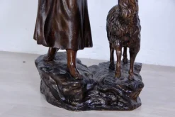 Pamono Vincenzo Cinque, Shepherdess, 19th Century, Bronze><noscript><img width=