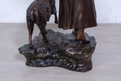 Pamono Vincenzo Cinque, Shepherdess, 19th Century, Bronze><noscript><img width=