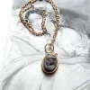 Pamono Vintage 9 Karat Gold Volcanic Rock Amalfi Coast Cameo Souvenir, 1970s> Necklaces