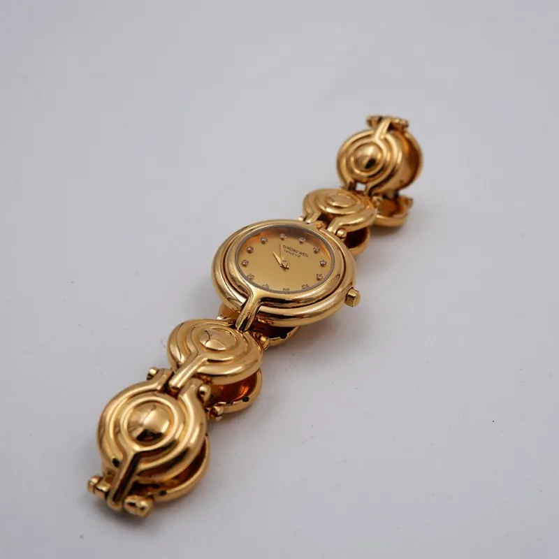 Pamono Vintage 18 Karat Gold-Plated Ladies Watch from Raymond Weil> Watches
