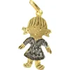 Pamono Vintage 18 Karat Yellow and White Gold Girl Doll Charm Pendant, 1970s> Necklaces