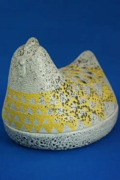 Pamono Vintage Acid-Treated Ceramic Chicken-Shaped Perfume Diffuser by Dante Baldelli, 1930s><noscript><img width=