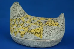 Pamono Vintage Acid-Treated Ceramic Chicken-Shaped Perfume Diffuser by Dante Baldelli, 1930s><noscript><img width=