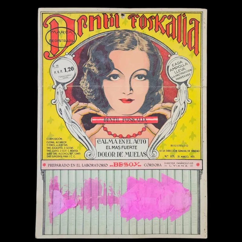 Clearance Pamono Vintage Advertising Cardboard from Foskali Dento, 1921