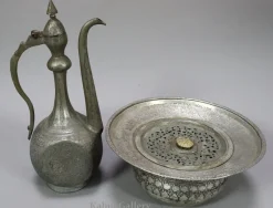 Outlet Pamono Vintage Afghan Engraved Pitcher and Basin Set in Copper, 1920s