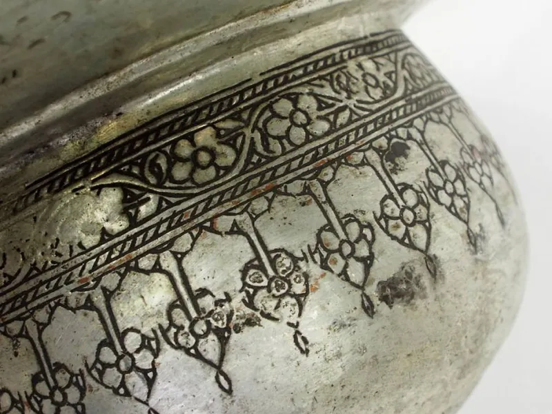Outlet Pamono Vintage Afghan Engraved Pitcher and Basin Set in Copper, 1920s
