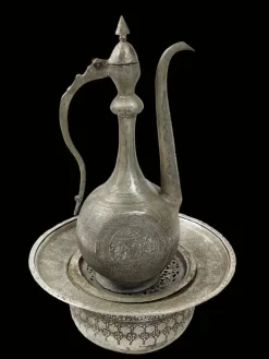 Outlet Pamono Vintage Afghan Engraved Pitcher and Basin Set in Copper, 1920s