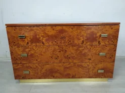 Pamono Vintage Amboyna Burl Chest of Drawers, 1970s> Dressers, Commodes & Chests