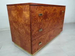 Pamono Vintage Amboyna Burl Chest of Drawers, 1970s><noscript><img width=