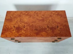 Pamono Vintage Amboyna Burl Chest of Drawers, 1970s><noscript><img width=