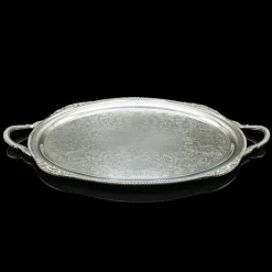 Pamono Vintage American Silver Plate Serving Tray, 1930s> Trays