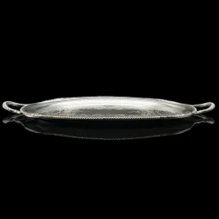 Pamono Vintage American Silver Plate Serving Tray, 1930s><noscript><img width=