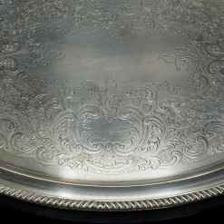 Pamono Vintage American Silver Plate Serving Tray, 1930s><noscript><img width=
