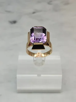 Best Pamono Vintage Amethyst Gold Ring, 1946