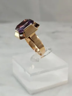 Best Pamono Vintage Amethyst Gold Ring, 1946