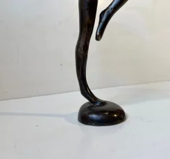 Pamono Vintage Androgynous Sculpture in Patinated Bronze, 1970s><noscript><img width=