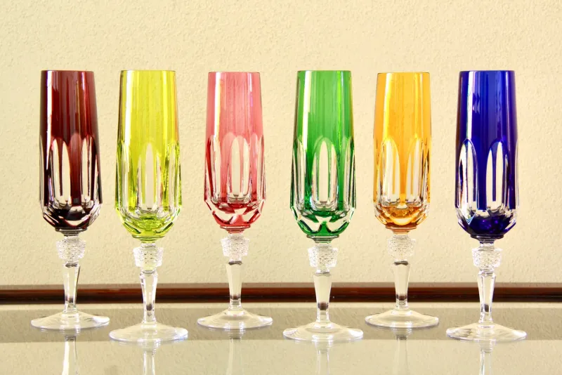 Pamono Vintage Antika Wine Crystal Glasses by Nachtmann, 1970s, Set of 6> Glassware