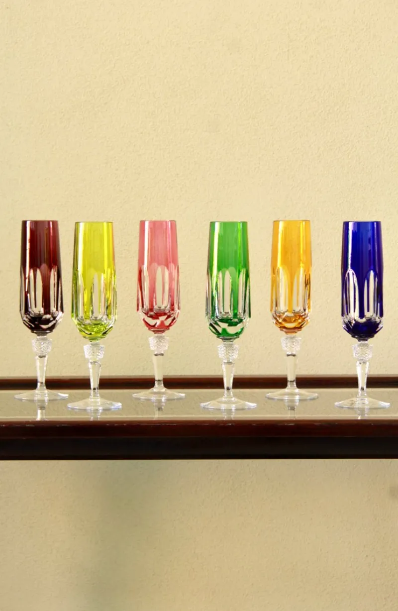 Pamono Vintage Antika Wine Crystal Glasses by Nachtmann, 1970s, Set of 6> Glassware