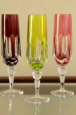 Pamono Vintage Antika Wine Crystal Glasses by Nachtmann, 1970s, Set of 6><noscript><img width=