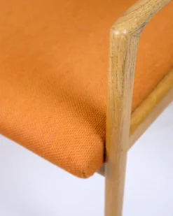 Hot Pamono Vintage Armchair in Oak and Orange Fabric by Karl Erik Ekselius for Joc Vetlanda, 1960s