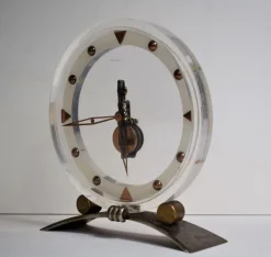 Pamono Vintage Art Deco Baguette Mod. 234 Clock from Jaeger-LeCoultre><noscript><img width=