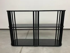 New Pamono Vintage Art Deco Black Shelf, 1920s