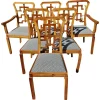 Pamono Vintage Art Deco Dining Chairs in Walnut, 1930s, Set of 6> Side Chairs & Dining Chairs