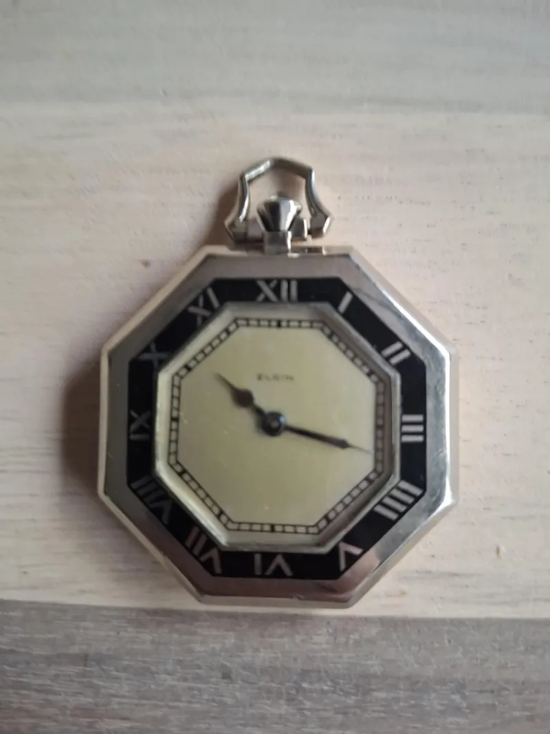 Pamono Vintage Art Deco Elgin Pocket Watch, 1933> Watches