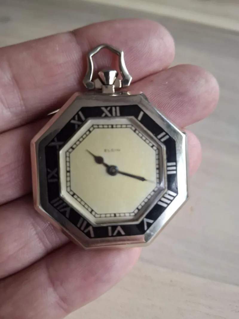Pamono Vintage Art Deco Elgin Pocket Watch, 1933> Watches