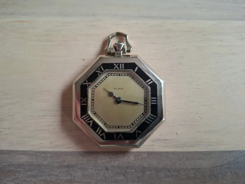 Pamono Vintage Art Deco Elgin Pocket Watch, 1933> Watches