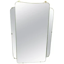 Pamono Vintage Art Deco Emerald Wall Mirror, 1930> Mirrors
