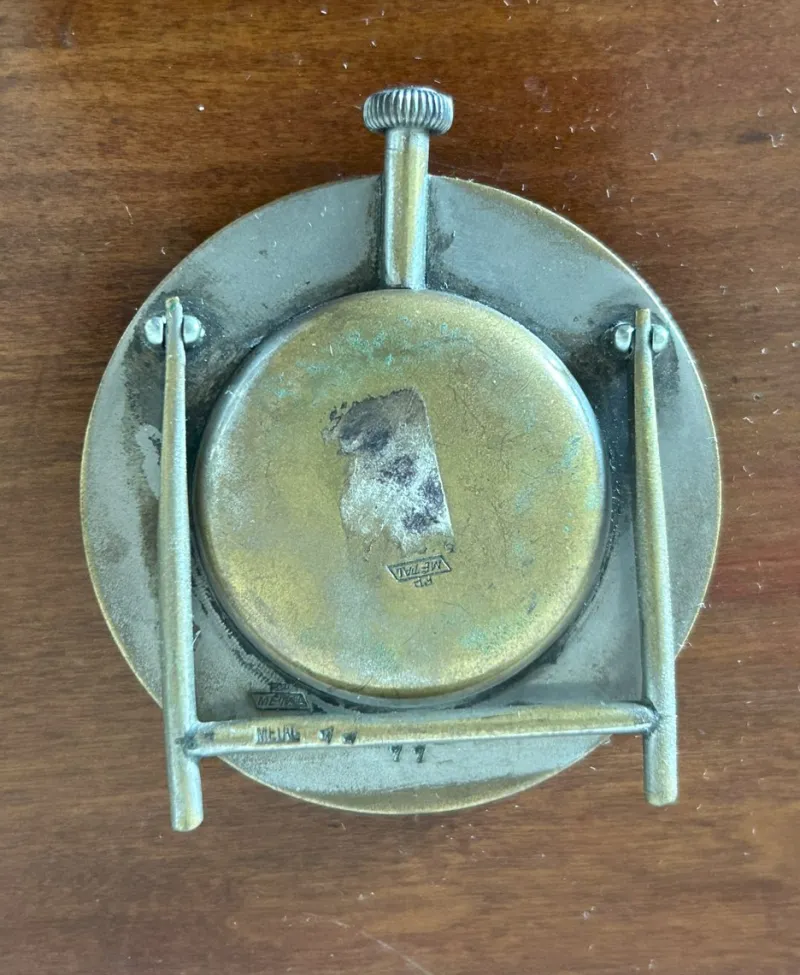 Pamono Vintage Art Deco Enamel Table Clock from Cyma, 1920s> Clocks
