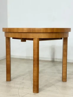 Pamono Vintage Art Deco Extendable Wooden Dining Table, 1940><noscript><img width=