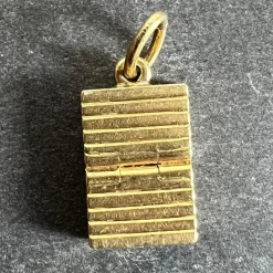 Pamono Vintage Art Deco Folding Fob Seal Initials Am 18k Yellow Gold Charm Pendant, 1920s><noscript><img width=