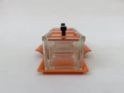 Pamono Vintage Art Deco Glass Tableware Set from von Poncet Glashüttenwerke Berlin, Set of 2><noscript><img width=