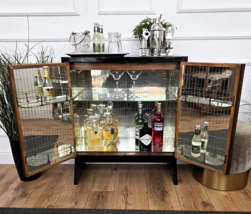 Pamono Vintage Art Deco Italian Dry Bar Cabinet, 1960s> Cabinets & Wardrobes