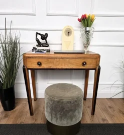 Pamono Vintage Art Deco Italian Walnut Root Desk, 1950s