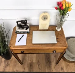 Pamono Vintage Art Deco Italian Walnut Root Desk, 1950s