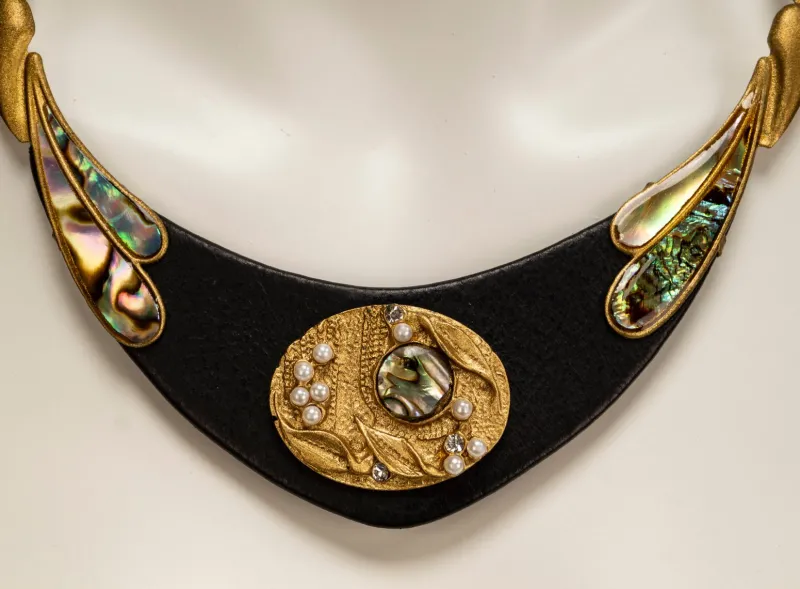 Pamono Vintage Art Deco Necklace and Clip Earrings by Luigi Briglia, 1960s, Set of 3> Necklaces