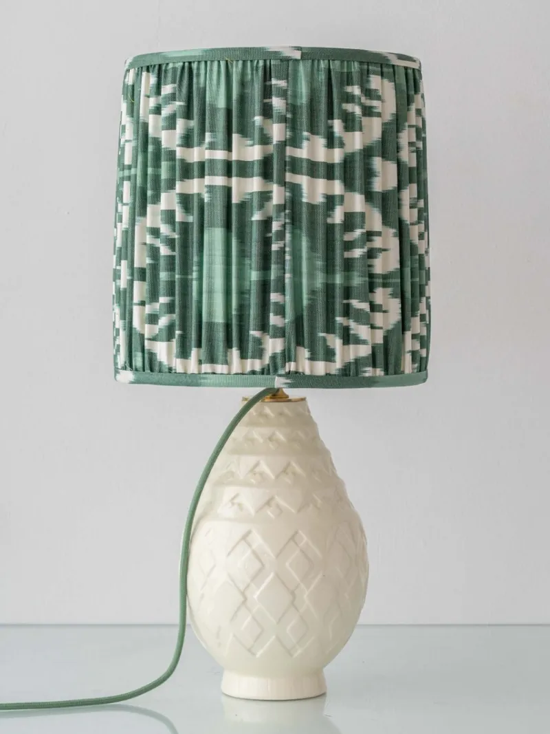 Pamono Vintage Art Deco Pineapple Ceramic Table Lamp by Charles Catteau, 1920s> Table Lamps