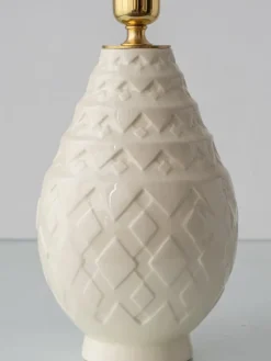 Pamono Vintage Art Deco Pineapple Ceramic Table Lamp by Charles Catteau, 1920s><noscript><img width=