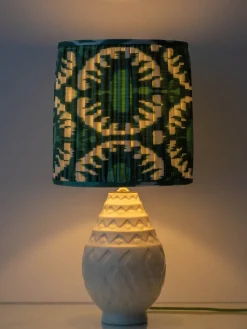 Pamono Vintage Art Deco Pineapple Ceramic Table Lamp by Charles Catteau, 1920s><noscript><img width=
