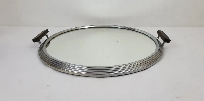 Online Pamono Vintage Art Deco Round Mirror Tray, 1930s