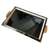 New Pamono Vintage Art Deco Serving Tray in Copper and Glass, 1930s