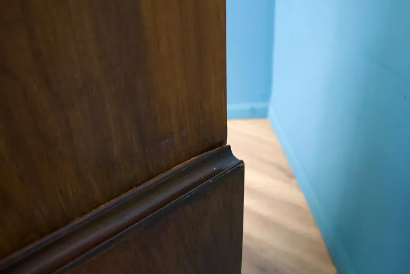 Pamono Vintage Art Deco Style Walnut Tallboy Linen Cabinet, 1950s> Cabinets & Wardrobes